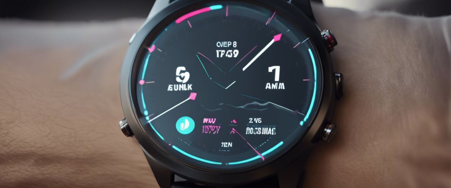 Fitness apps on smart watch