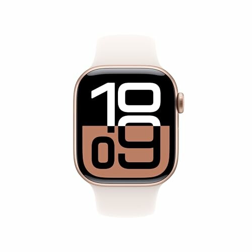 The Apple Watch Series 10 with its bold digital display on screen is a great addition to any fitness enthusiast's collection.