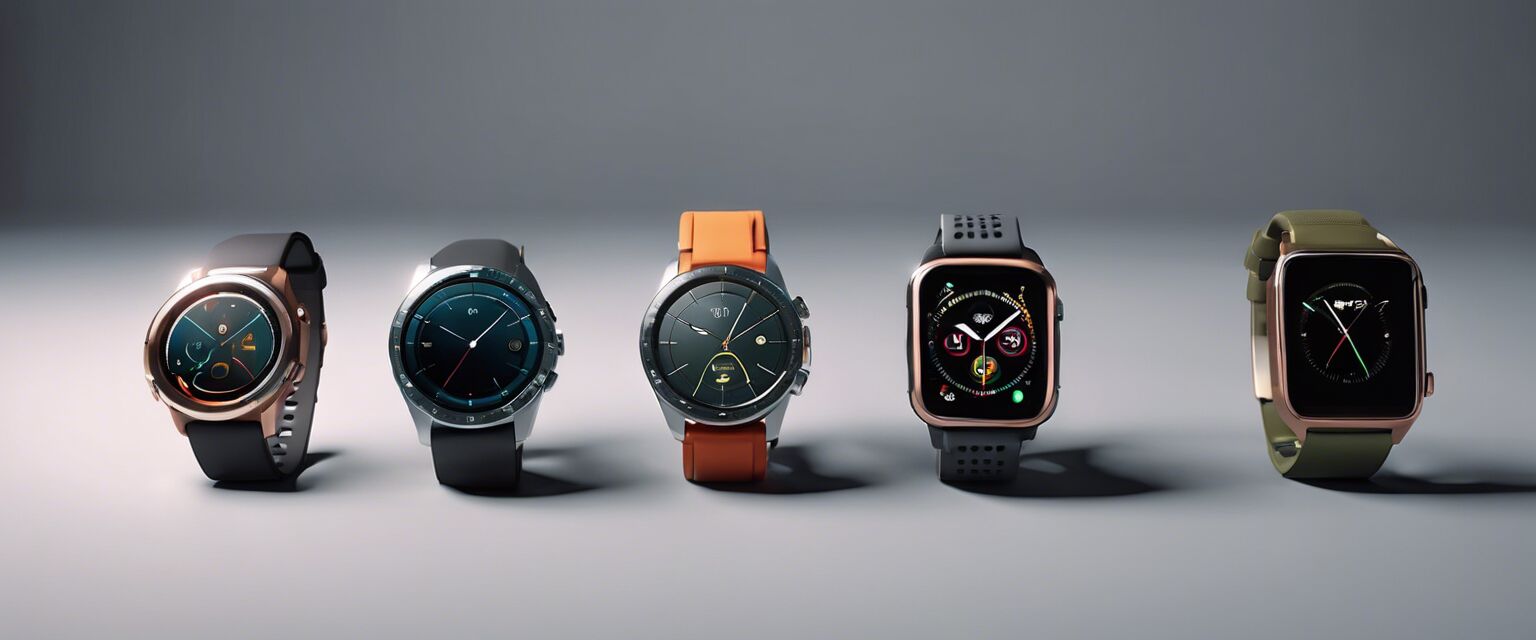 Different styles of smart watch phones